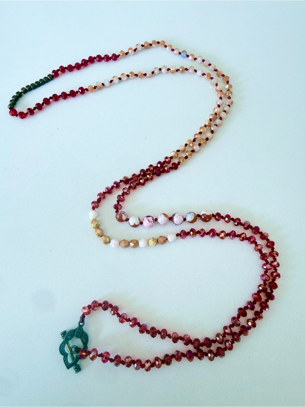 CHAN LUU Beaded Semi Precious Beaded Necklace